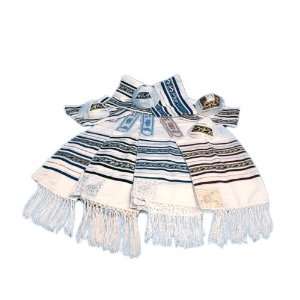   Sharsheret Wool Tallit with Chains and Matching Atara 