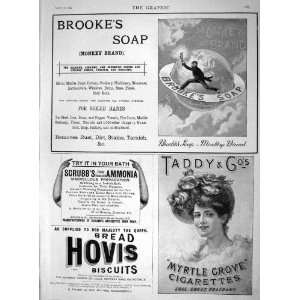  1894 Advertisement BrookeS Soap Hovis Cigarettes