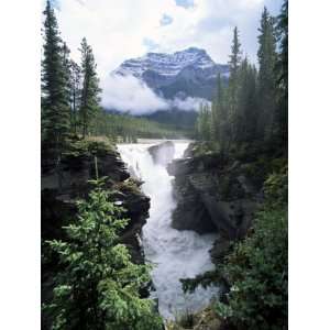  Athabasca Falls and Mount Kerkeslin, Jasper National Park 