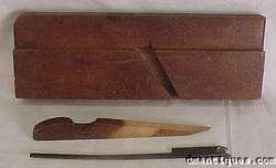 Two H. CHAPIN EARLY AMERICAN BEECHWOOD MOULDING PLANES  
