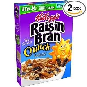 Kelloggs Raisin Bran Crunch Cereal 24.8 ounce (Pack of 2)  