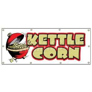   CORN BANNER SIGN carmel popcorn signs pop corn Patio, Lawn & Garden