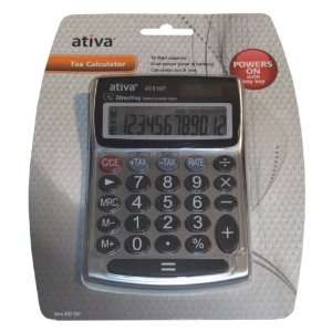  Ativa 12 Digit Desktop Tax Calculator Electronics