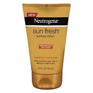  Neutrogena Sun Fresh Lotion Medium/Deep 4 fl oz (118 ml 