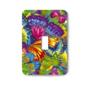   Butterfly Color Decorative Steel Switchplate Cover