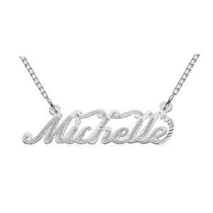    Custom Name Pendant, Sterling Silver, Michelle Design Jewelry