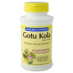  Natures Answer   Gotu Kola Herb Extract, 300mg, 60 veggie 