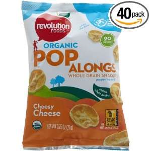 Revolution Foods Organic Popalongs, Cheesy Cheese, 0.75 Ounce Bags 