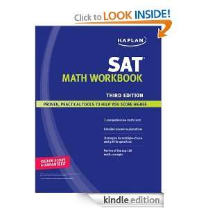 Kaplan SAT Math Workbook Kaplan  Kindle Store
