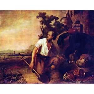  The parable of the treasure graves by Rembrandt canvas art 