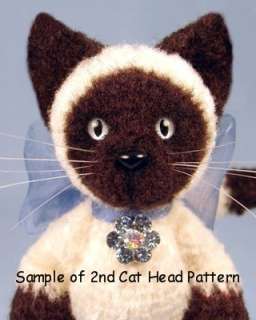 Miniature Thread Crochet Siamese Cat Pattern  
