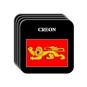  Aquitaine   CREON Set of 4 Mini Mousepad Coasters 