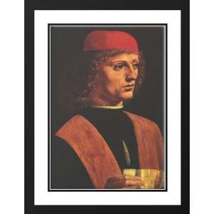  Da Vinci, Leonardo 19x24 Framed and Double Matted Portrait 