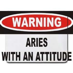  Warning Aries with an attitude Mousepad