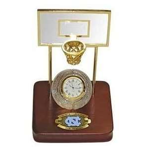   UNC Crystal Basketball Clock NCAA College Athletics