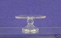 Miniature Clear Glass Cake Stand, Uncovered, LG  