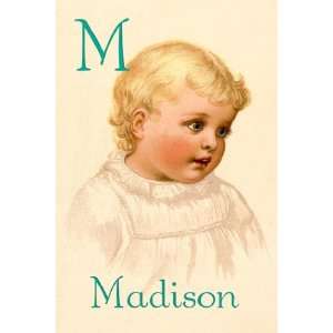  M for Madison   Poster by Ida Waugh (12x18)