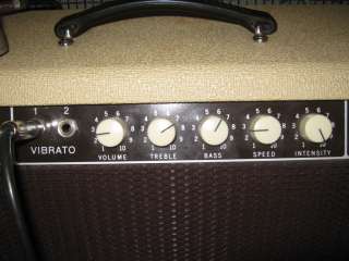 1962 Fender Bandmaster blond white tolex one 12 inch tone ring cabinet 