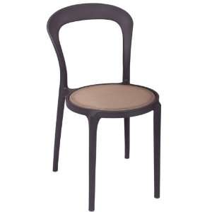  Malibu Chair with Charcoal Resin Fiberglass Frame with 