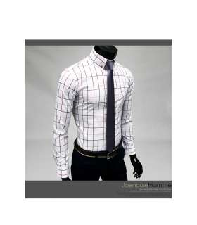   Slim Fit Basic Casual & Dress Stripe White Shirts  Best Shirts   