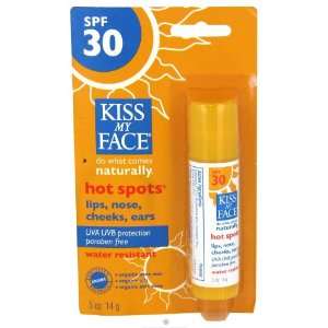  Hot Spots (HotSpots) SPF 30 Organic Sunscreen .5 oz, Kiss 