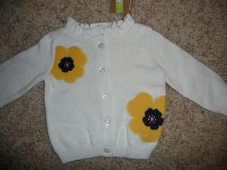 Crazy 8 Baby Girl Outfit Dress Cardigan sz 6 12 NWT  