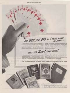 1944 AD United States Playing Card Company advertising  