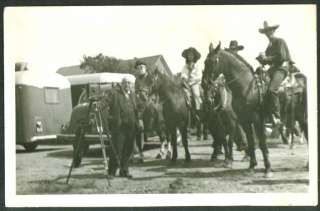 Riders for Russell Bros circus snapshot 1940  