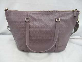 Anya Hindmarch Purple Maeve Embossed Top Handle/Messanger Large Bag 
