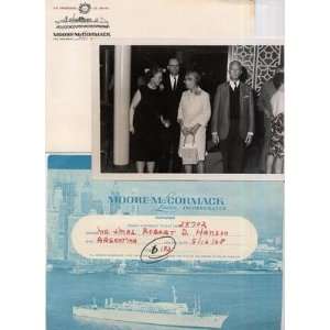   McCormack Cruise Line Ticket, Photo & Envelope1968 