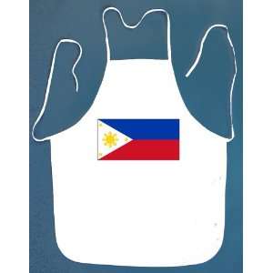 Philippine Flag BBQ Barbeque Apron with 2 Pockets