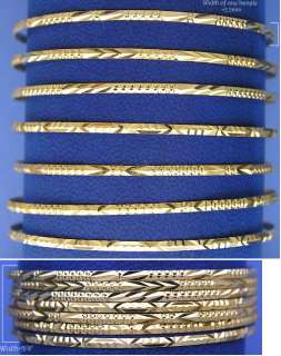 18k Gold seven days Bangles 7 day cuff bangle bracelet  