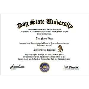    Beagles Diploma   Beagle Dog Lover Diploma 