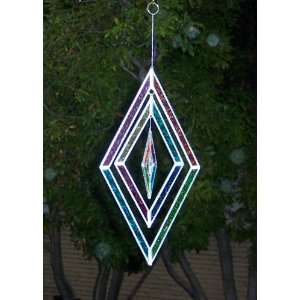 Diamond Wave Stain glass Patio, Lawn & Garden