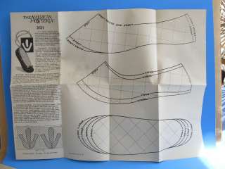 Vintage American Weekly sewing pattern   Ballet Slippers   Small to 