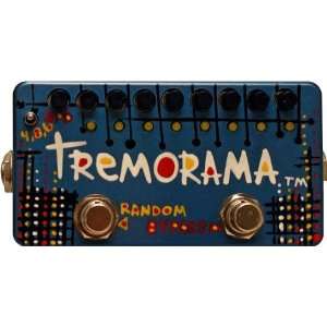  Zvex Hand Painted Tremorama Tremolo Guitar Effects Pedal 