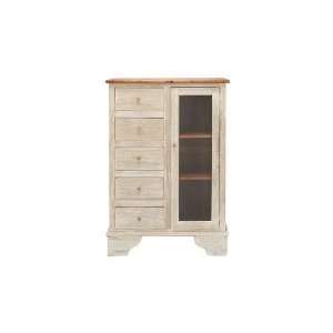  Benzara 38308 Shabby Wood Side Cabinet 54 in. H, 36 in. W 