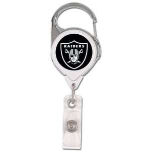  NFL Oakland Raiders Premium Metal Badge Reel Sports 