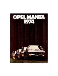 1974 OPEL MANTA Sales Brochure Literature Book