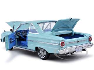 1963 FORD FALCON LIGHT AQUA/BLUE 118 DIECAST MODEL CAR  
