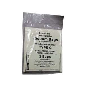  Whirlpool Type C Vacuum Bags   3 pack
