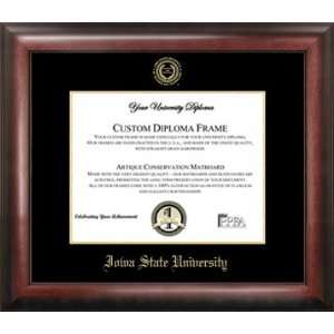  Iowa State University Gold Embossed Diploma Frame Sports 