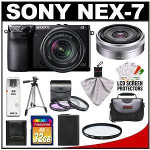  Sony Alpha NEX 7 Digital Camera Body & E 18 55mm OSS Lens 
