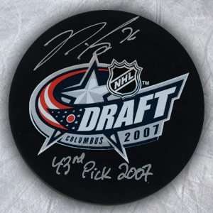  P.K. SUBBAN NHL Draft Day SIGNED Puck with Draft Note 