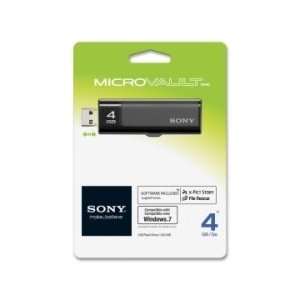  Sony Micro Vault USM4GN 4 GB USB 2.0 Flash Drive   Black 