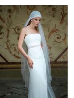 Elegant A line strapless Arabic Wedding dress Bridal Gown Size New 