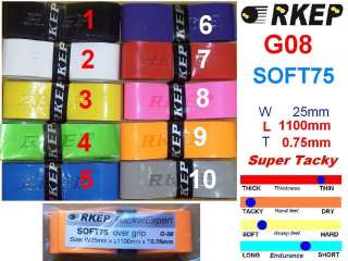 24 x RKEP G08 SOFT75 racquet racket 0.75mm over grip  