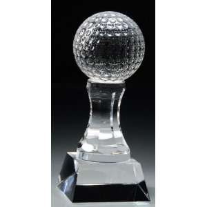  Crystal Golf Ball Award Trophy