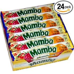 Storck Mamba Assorted Fruit Chews, 2.65 Ounce (Pack of 24)