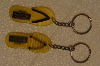 MILLER GENUINE DRAFT FLIP FLOP SANDAL KEY CHAIN NEW  